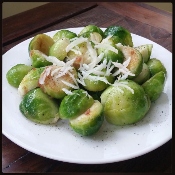 Braised Brussels sprouts 