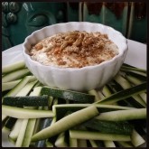 Zucchini with Moroccan Dip